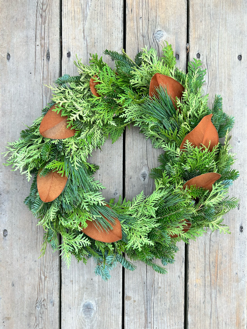 Magnolia evergreen wreath - Large