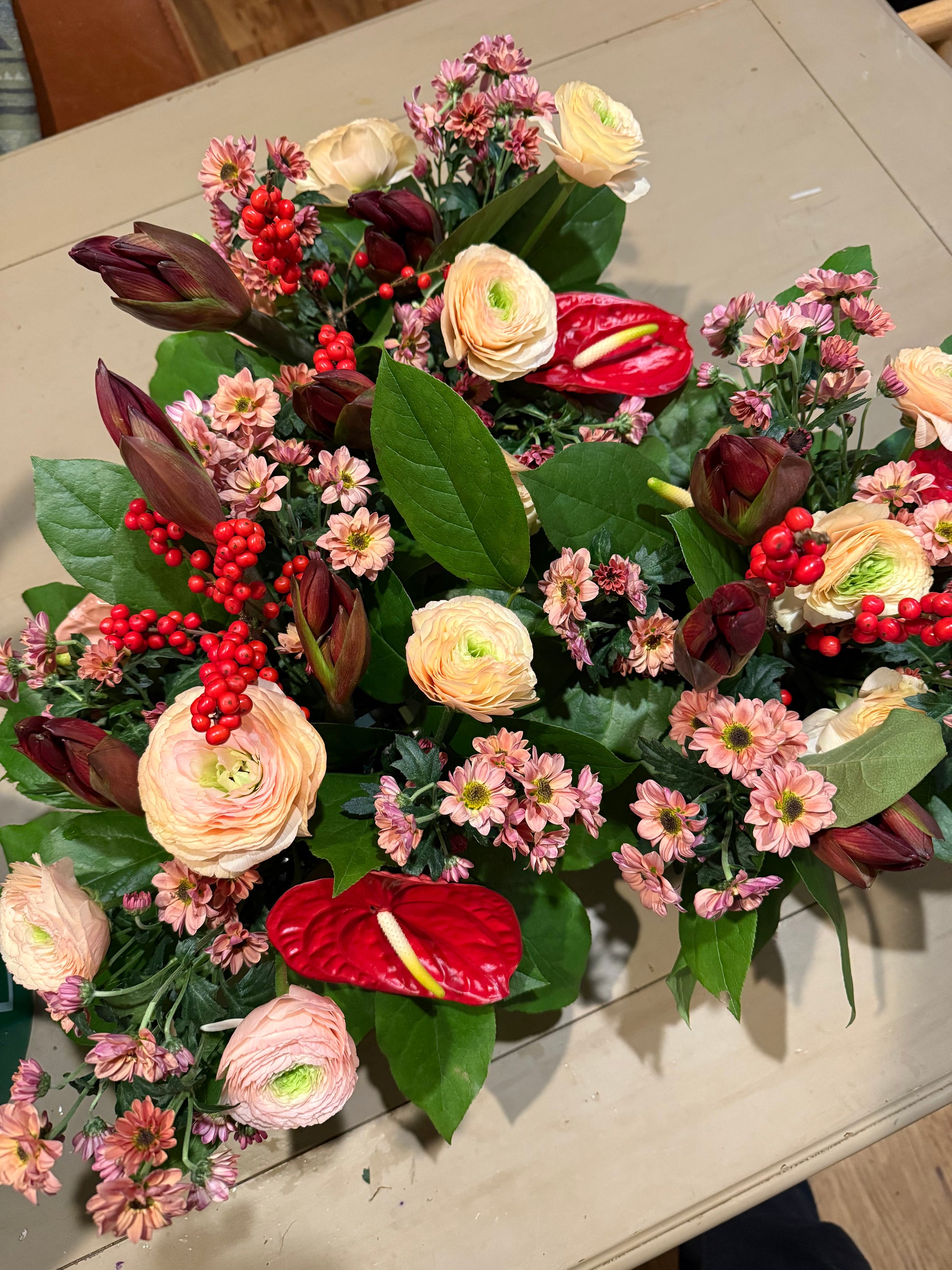Mixed Potted Holiday Arrangement