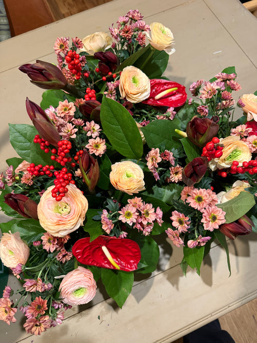 Mixed Potted Holiday Arrangement