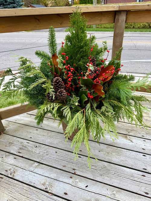 Classic Winter planter